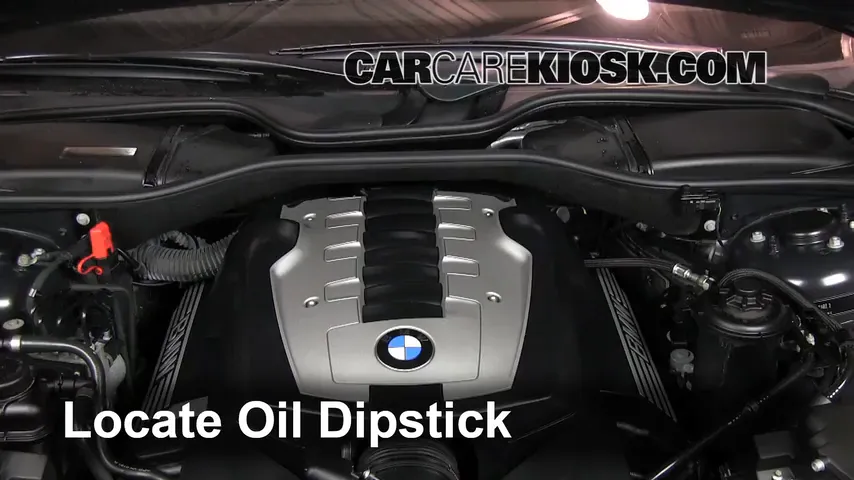 2007 BMW 750Li 4.8L V8 Oil Check Oil Level